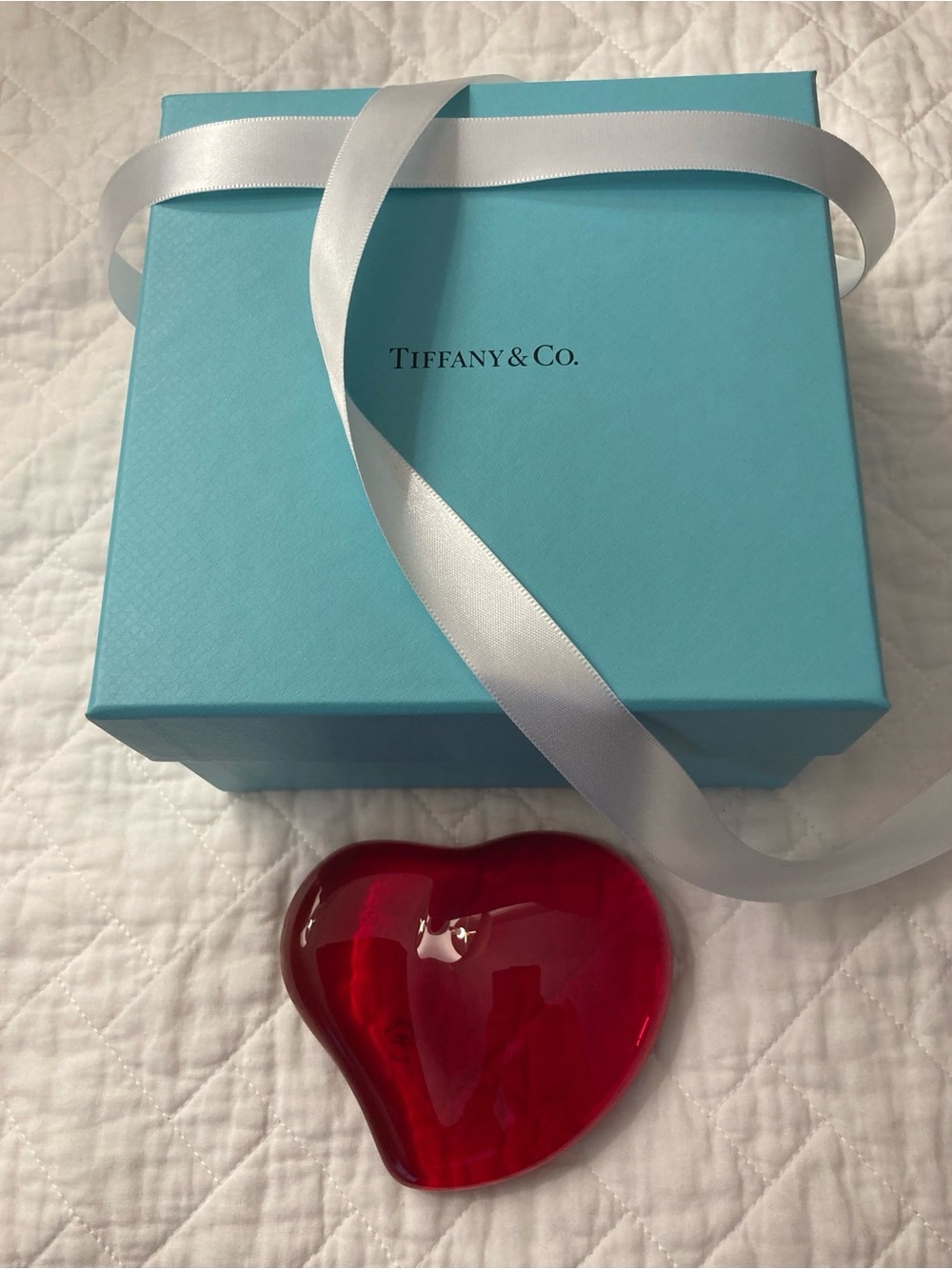 Tiffany & Co Red Heart Paperweight, Elsa Peretti